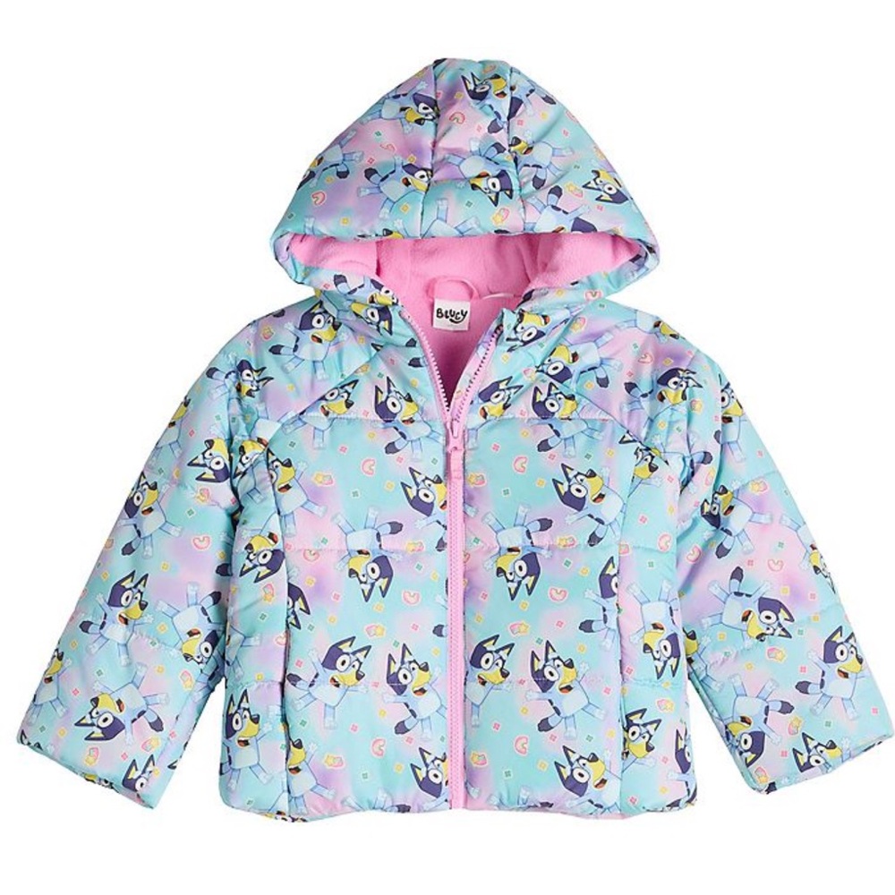 Bluey Toddler Girls 3T Puffer Jacket
